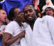 Teddy Riner savoure avec sa famille, ses fans et ses amis son titre olympique obtenu lors des Jeux olympiques de Londres le 3 août 2012