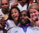 Teddy Riner savoure avec sa famille, ses fans et ses amis son titre olympique obtenu lors des Jeux olympiques de Londres le 3 août 2012