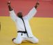 Teddy Riner ivre de joie après son titre olympique obtenu lors des Jeux olympiques de Londres le 3 août 2012