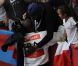 Teddy Riner savoure avec sa famille, ses fans et ses amis son titre olympique obtenu lors des Jeux olympiques de Londres le 3 août 2012