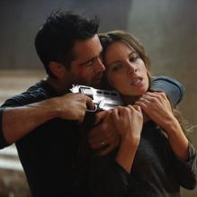 Colin Farrell et Kate Beckinsale dans <em>Total Recall</em>, en salles le 15 août.