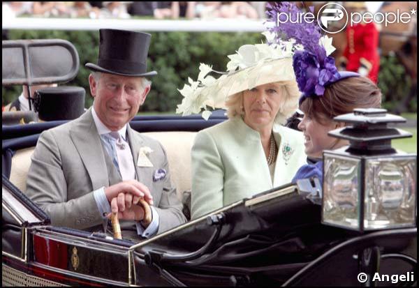 Le prince Charles et Camilla, Duchesse de Cornouailles au royal Ascot 2008