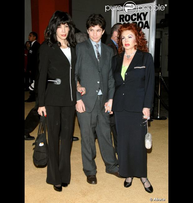 Jackie Stallone, avec sa fille Toni Ann Filiti et son enfant Edmund, en 2006