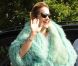 Rita Ora, ravie d'arriver aux studios de Radio 1 à Londres, le 10 août 2012.