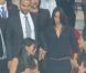 Tony Parker et sa compagne Axelle ensemble dans les tribunes du Parc des Princes le 11 août 2012 pour la rentrée du Paris Saint-Germain en Ligue 1, tenu en échec (2-2) par Lorient lors de la 1e journée de championnat.