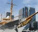 Le Dannebrog, le yacht de la famille royale de Danemark, amarré à Londres durant les JO, le 11 août 2012.