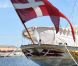 Le Dannebrog, le yacht de la famille royale de Danemark, amarré à Londres durant les JO, le 11 août 2012.