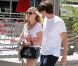 Kirsten Dunst et Garrett Hedlund à Los Angeles, le 11 août 2012. Le couple s'en rencontré sur le tournage de  Sur la route .