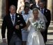 Zara Phillips et Mike Tindall lors de leur mariage le 30 juillet 2011 à Edimbourg.