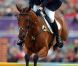 Zara Phillips sur High Kingdom lors des JO de Londres 2012, où elle a décroché la médaille d'argent du concours complet par équipes.