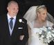 Zara Phillips et Mike Tindall lors de leur mariage le 30 juillet 2011 à Edimbourg.