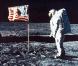 Les premiers pas de Neil Armstrong sur la lune, le 20 juillet 1969.