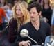 La belle Blake Lively et Penn Badgley tournent la sixième saison de Gossip Girl à New York, le 28 août 2012