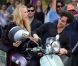 Blake Lively et Penn Badgley tournent la sixième saison de Gossip Girl à New York, le 28 août 2012