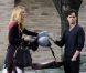 La belle Blake Lively et Penn Badgley tournent la sixième saison de Gossip Girl à New York, le 28 août 2012