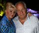 Les inséparables Ivana Trump et Massimo Gargia à l'occasion d'une soirée caritative pour l'association Les Puits du Désert, au domaine de Bertaud-Belieu, au coeur de presqu'île de Saint-Tropez, le 30 août 2012.
