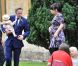 Lily Allen assiste au mariage de son amie, la top model Mary Charteris, à Gloucestershire, en Angleterre, le samedi 1er septembre 2012.