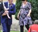 Lily Allen assiste au mariage de son amie, la top model Mary Charteris, à Gloucestershire, en Angleterre, le samedi 1er septembre 2012.
