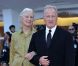 Le président du jury Michael Mann et sa femme lors de la cérémonie de clôture de la 69e Mostra de Venise le 8 septembre 2012