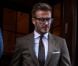 David Beckham quitte le restaurant Balthazar dans le quartier de SoHo, après y avoir déjeuné avec sa femme Victoria Beckham et leur fille Harper. New York, le 9 septembre 2012.