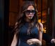 Victoria Beckham quitte le restaurant Balthazar après un déjeuner avec son mari David Beckham et leur fille Harper. New York, le 9 septembre 2012.