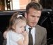 David Beckham et sa fille Harper arrivent au Balthazar pour un déjeuner en famille. New York, le 9 septembre 2012.