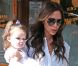  Victoria Beckham et sa fille Harper quittent le restaurant Pastis. New York, le 11 septembre 2012. 