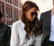 Victoria Beckham arrive aux studios Milk pour le défilé printemps-été 2013 de Victoria, Victoria Beckham. New York, le 11 septembre 2012.