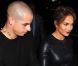  Jennifer Lopez et Casper Smart quittent le Marquis Theatre après avoir assisté à une représentation d'Evita et se dirigent vers le restaurant Scalinatella. New York, le 11 septembre 2012. 