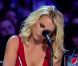 Britney Spears, jurée dans l'émission X Factor, face à son fan Patrick Ford