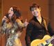Laura Pausini et son fiancé Paolo Carta au Forum Assago à Milan le 22n décembre 2011