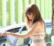 Jessica Biel va déjeuner avec une amie à West Hollywood. Los Angeles, le 15 septembre 2012.