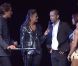 Emmanuel Moire et Fauve lors de la conférence de presse de Danse avec les stars 3 le mardi 18 septembre 2012 (TF1) au Bobino à Paris