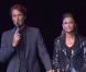 Sandrine Quétier et Vincent Cerutti lors de la conférence de presse de Danse avec les stars 3 le mardi 18 septembre 2012 (TF1) au Bobino à Paris