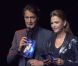 Vincent Cerutti et Sandrine Quétier lors de la conférence de presse de Danse avec les stars 3 le mardi 18 septembre 2012 (TF1) au Bobino à Paris