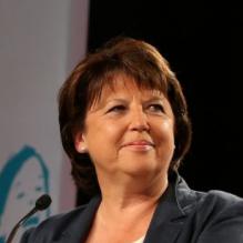 <p>Martine Aubry à La Rochelle, le 25 août 2012.</p>