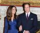 Kate Middleton avec le prince William lors de leurs fiançailles en novembre 2010