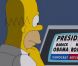 Homer vote dans  Les Simpsons  - septembre 2012.
