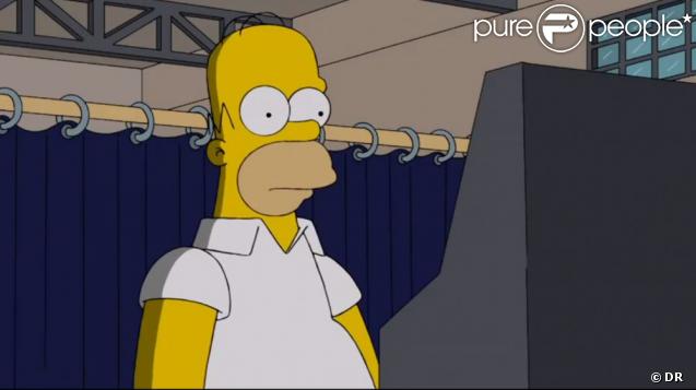 Homer Simpson vote pour Romney - septembre 2012.