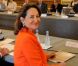 Ségolène Royal, lumineuse en orange, fait sa rentrée à l'Elysée lors d'une réunion des présidents de conseils régionaux, le 12 septembre 2012.