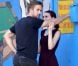 Ryan Gosling et Rooney Mara photographiés pendant le tournage d'une scène d'amour pour le nouveau film mystérieux de Terrence Malick à Austin, Texas. Le 24 septembre 2012.