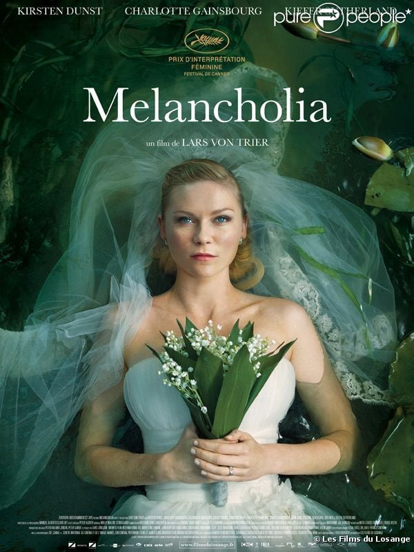 Kirsten Dunst dans  Melancholia  (2011) de Lars von Trier.