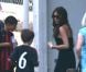 Victoria Beckham, entourée de ses enfants, assiste à l'entraînement de foot de ses trois fils, le samedi 29 septembre 2012 à Los Angeles.
