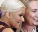Christina Aguilera rencontre Hillary Clinton à Washington, le mercredi 3 octobre 2012.