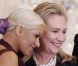 Christina Aguilera rencontre Hillary Clinton à Washington, le mercredi 3 octobre 2012.