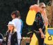 Heidi Klum, à la célèbre ferme aux citrouilles de 'Mr. Bones Pumpkin Patch', s'amuse avec ses enfants Leni, Henry, Johan, Lou et son compagnon Martin Kristen, à West Hollywood le 6 Octobre 2012.