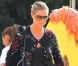 Heidi Klum, à la célèbre ferme aux citrouilles de 'Mr. Bones Pumpkin Patch', s'amuse avec ses enfants Leni, Henry, Johan, Lou et son compagnon Martin Kristen, à West Hollywood le 6 Octobre 2012.