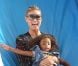 Heidi Klum, à la célèbre ferme aux citrouilles de 'Mr. Bones Pumpkin Patch', s'amuse avec ses enfants Leni, Henry, Johan, Lou et son compagnon Martin Kristen, à West Hollywood le 6 Octobre 2012. Heidi Klum fait du toboggan avec Loui