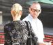 Heidi Klum, à la célèbre ferme aux citrouilles de 'Mr. Bones Pumpkin Patch', s'amuse avec ses enfants Leni, Henry, Johan, Lou et son compagnon Martin Kristen, à West Hollywood le 6 Octobre 2012.
