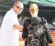 Heidi Klum, à la célèbre ferme aux citrouilles de 'Mr. Bones Pumpkin Patch', s'amuse avec ses enfants Leni, Henry, Johan, Lou et son compagnon Martin Kristen, à West Hollywood le 6 Octobre 2012.
